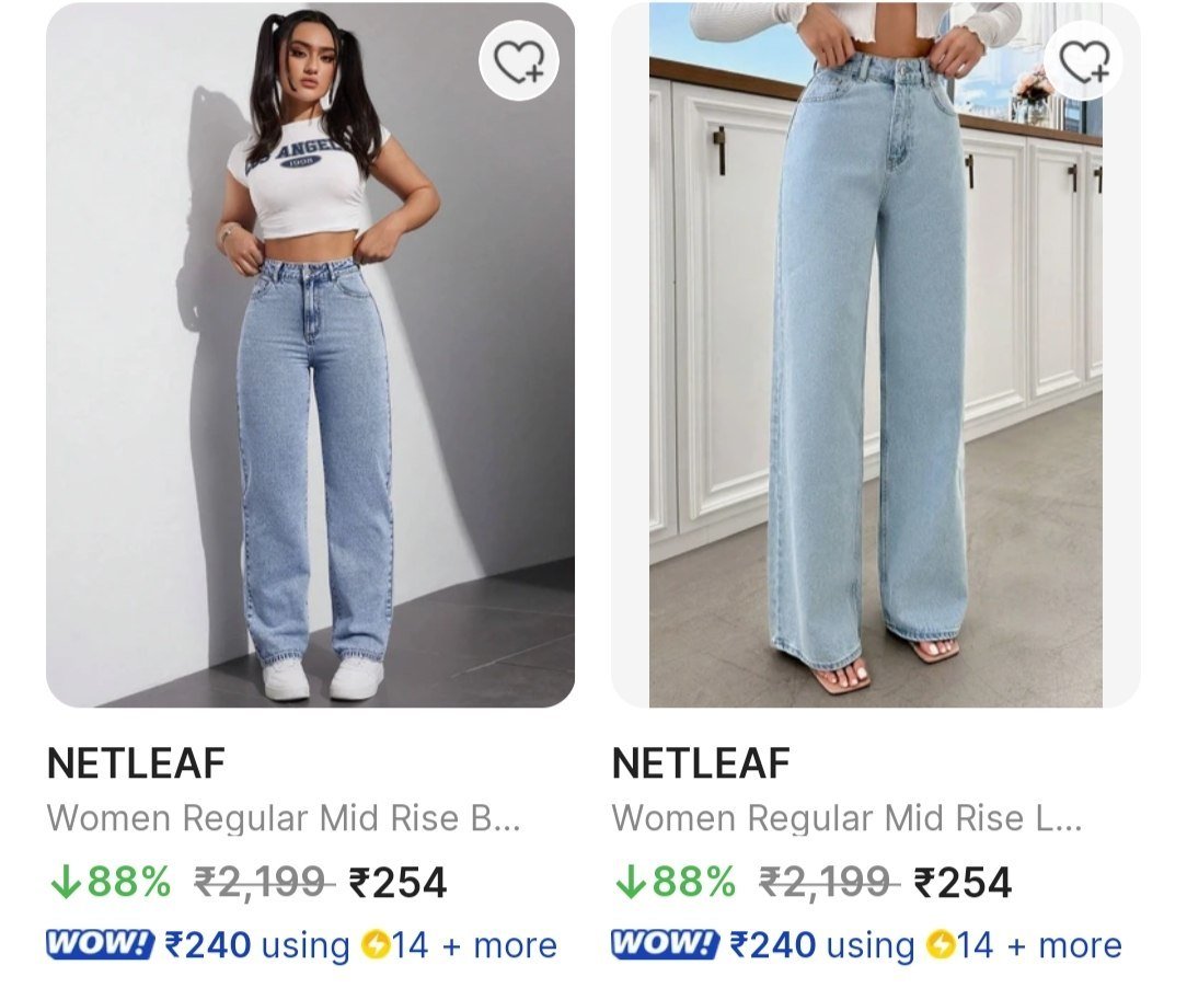 Flipkart 88 On Women S Jeans Starting At 252 Link