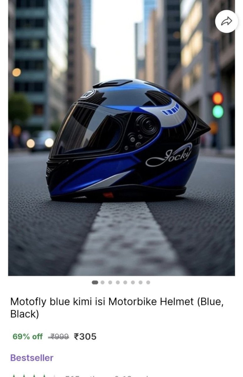 Motorbike Helmet At 305