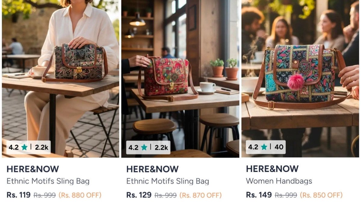 Here Now Ethnic Bag From 119
