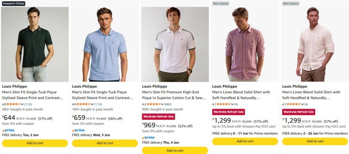 Louis Philippe Clothing Min 50 15 Cashback Collect Cashback Buy