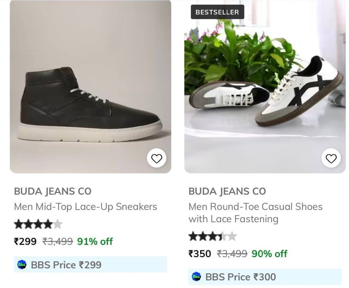 93 On Buda Jeans Footwearmen Women Clothing M
