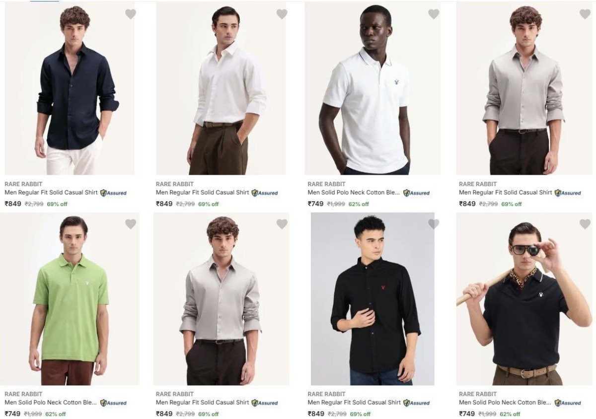 70 On Rare Rabbit Men Clothing