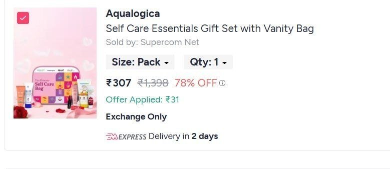 Aqualogica Self Care Essentials Gift Set With Vani