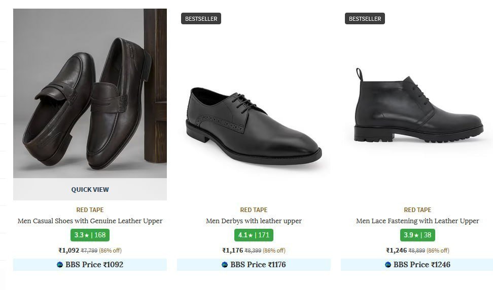 Looootred Tape Leather Shoes 84 Starting From Rs 1648 Ajio