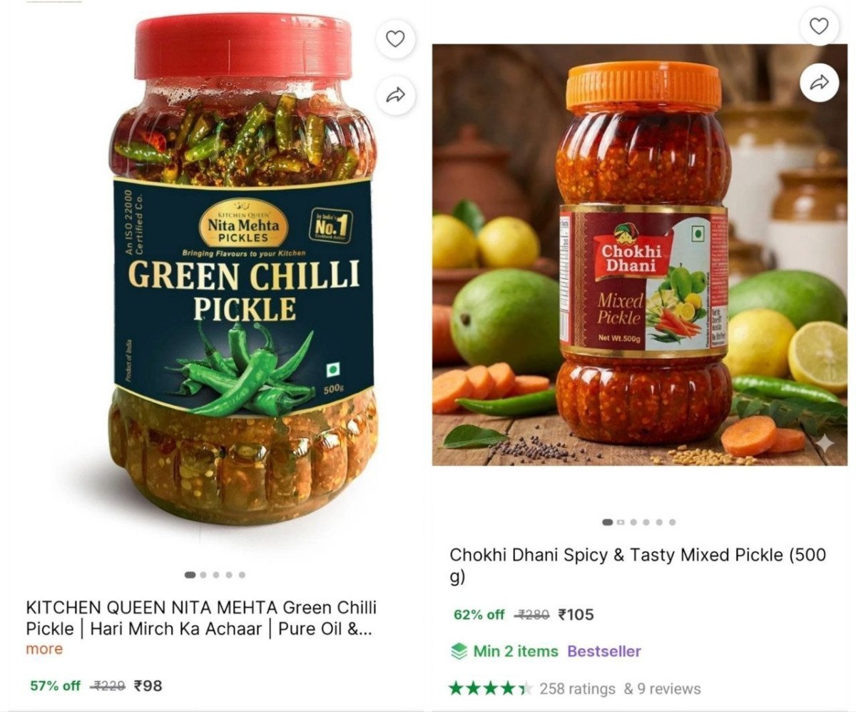 Spicy Pickle 500g 98chilli Mixed