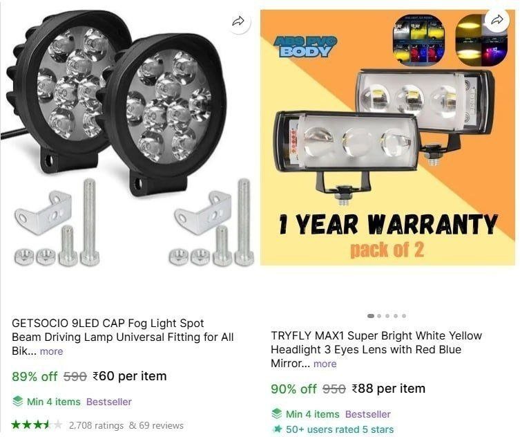 Super Bright Fog Lights 60