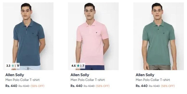 Allen Solly Polo T-shirts Starting From 440