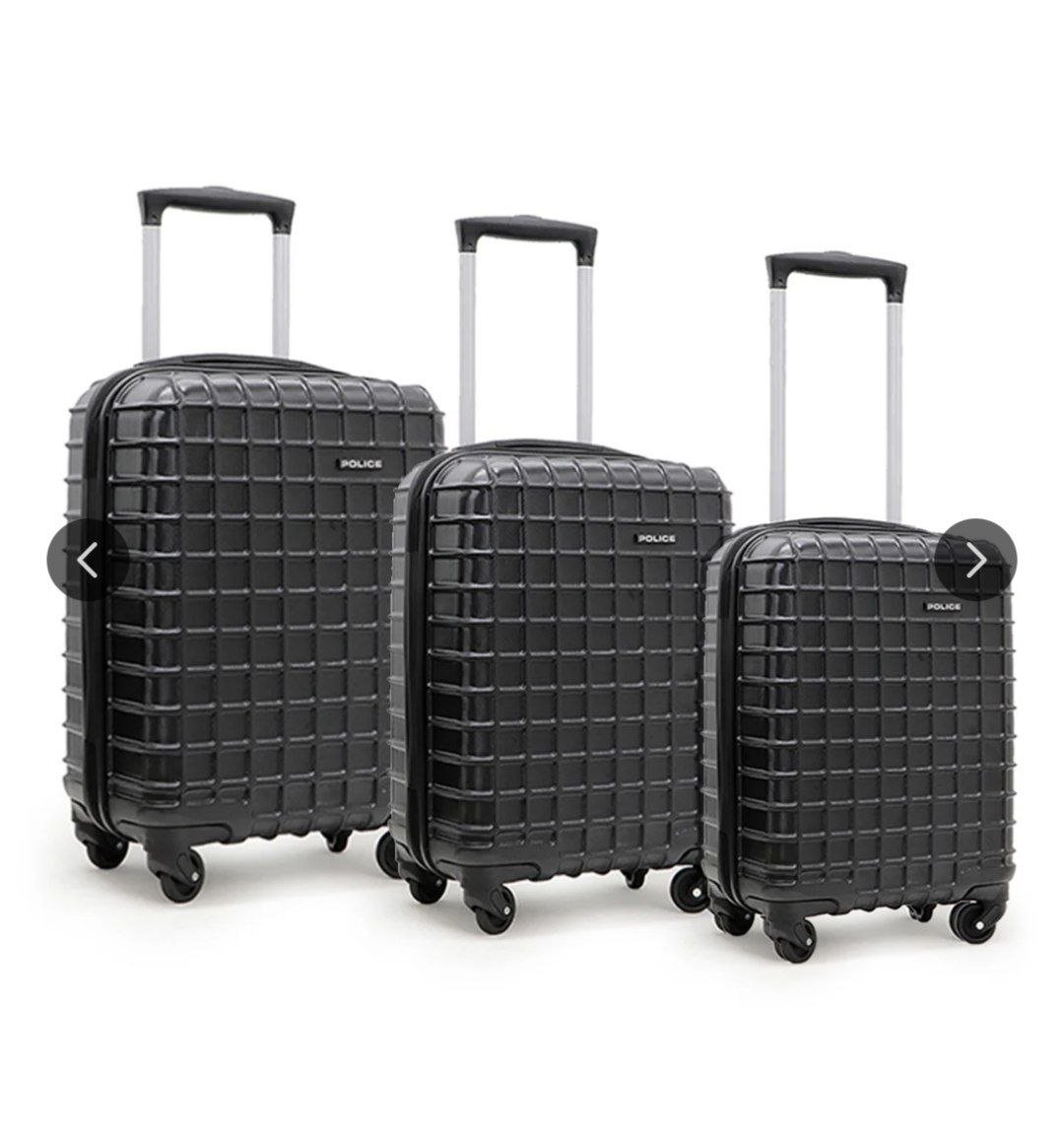 Police Set Of 3 Trolley Suitcase 3 375