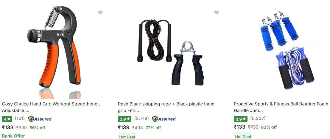 Flipkart 86 On Gym Fitness Kits Starting 133 Links