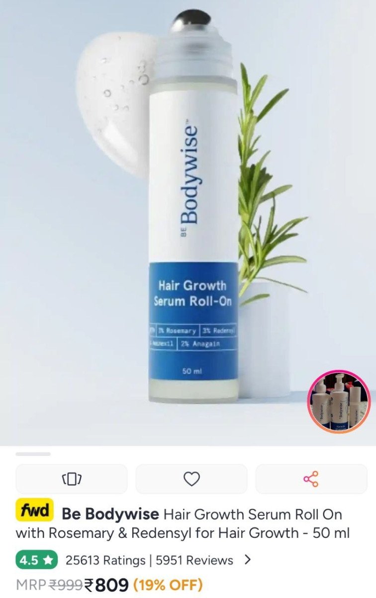 Myntra Biggest Drop Ever Get Be Bodywise Hair Grow