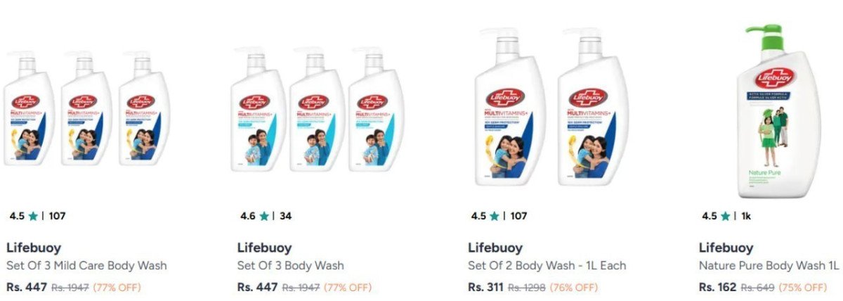 Myntra Loot 77 On Lifebuoy Body Wash