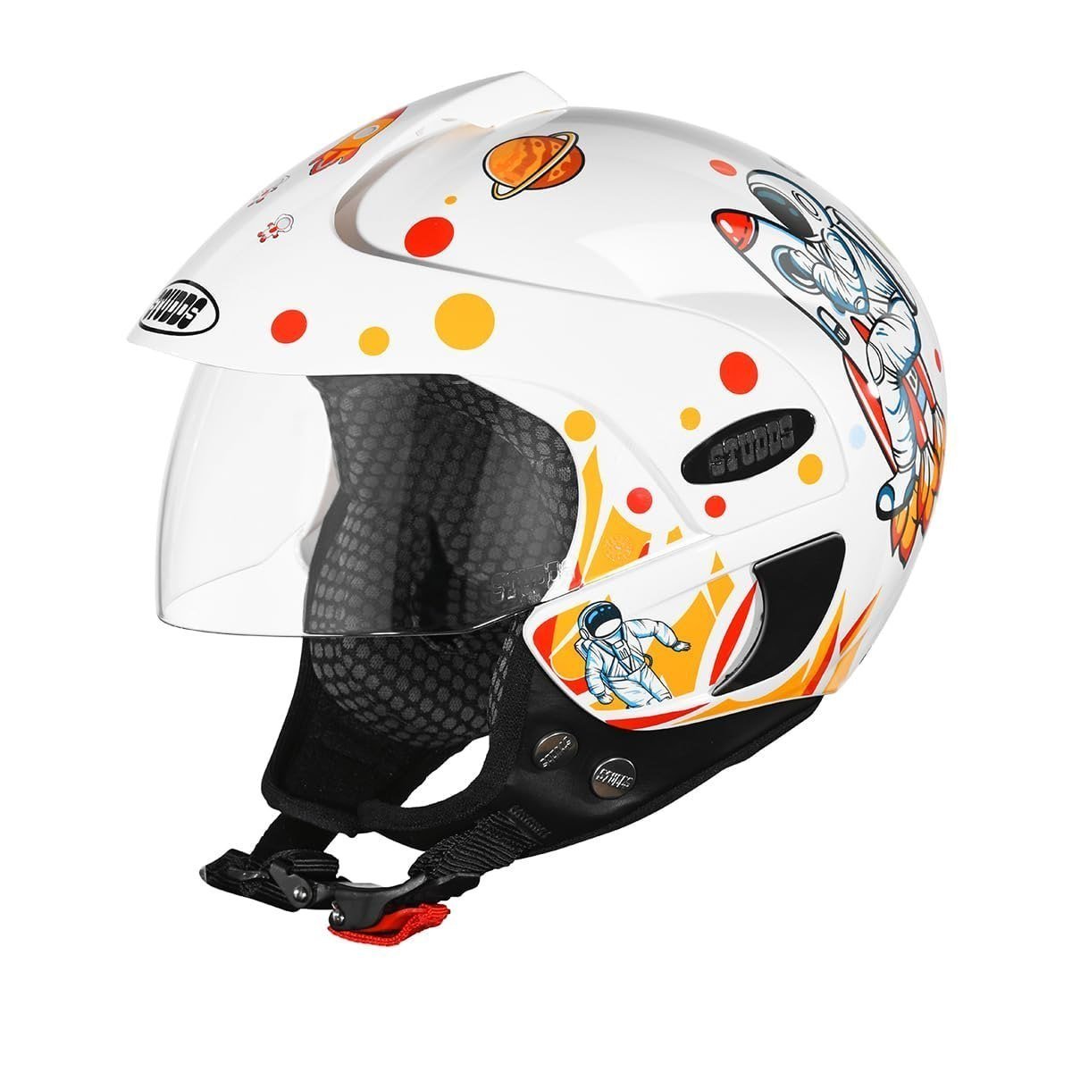 Studds Marshall D2 Open Face Kids Helmet (boy S Wh