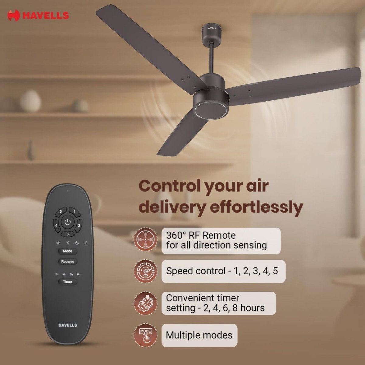 Havells Fab Bldc Ceiling Fan 1200mm 2997