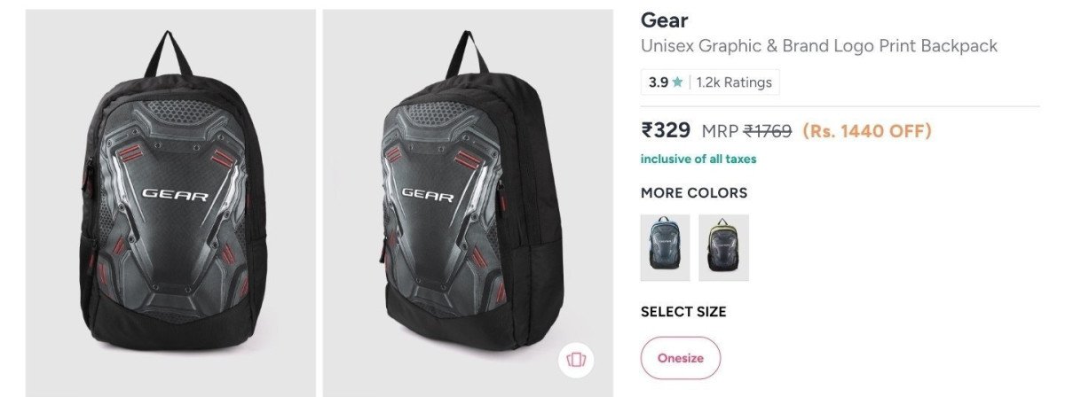 Gear Graphic Backpack At 329
