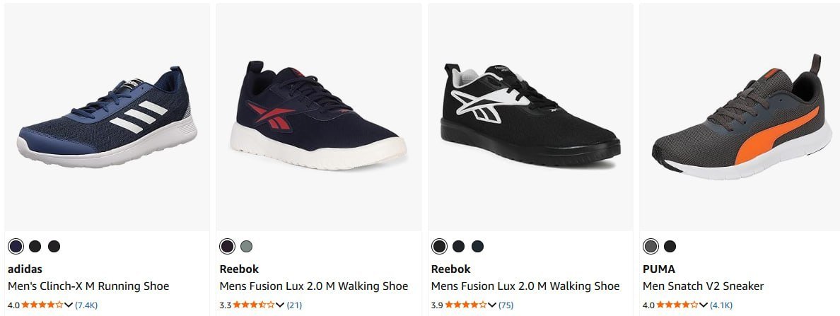 Amazon Loot 80 On Reebok Adidas Puma Shoes Mens Womens New Balance Men S Wo