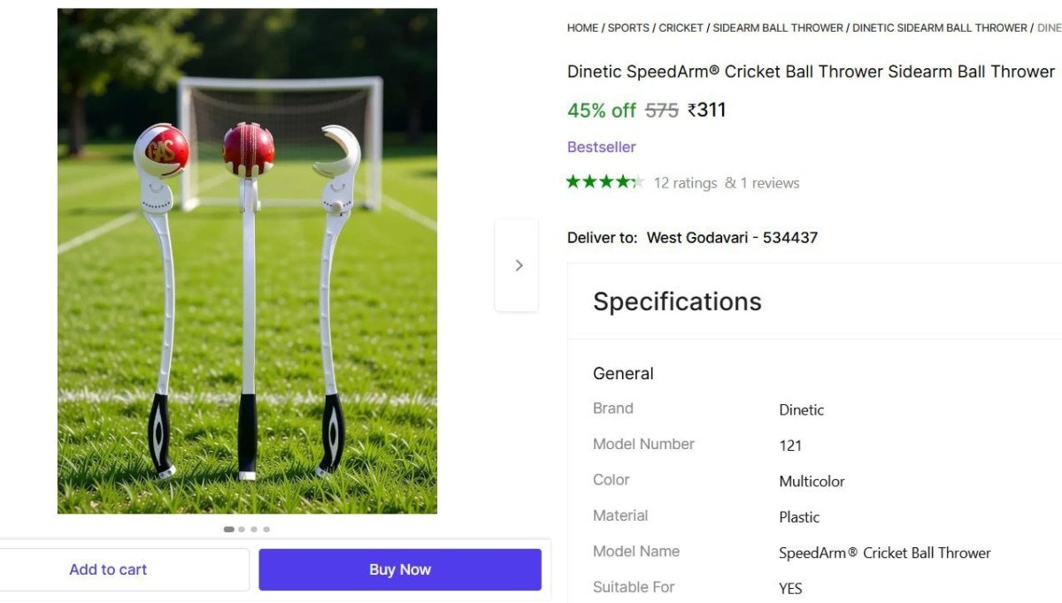 Sidearm Ball Thrower 311