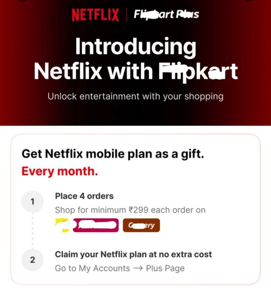 Netflix With Flipkart Plus