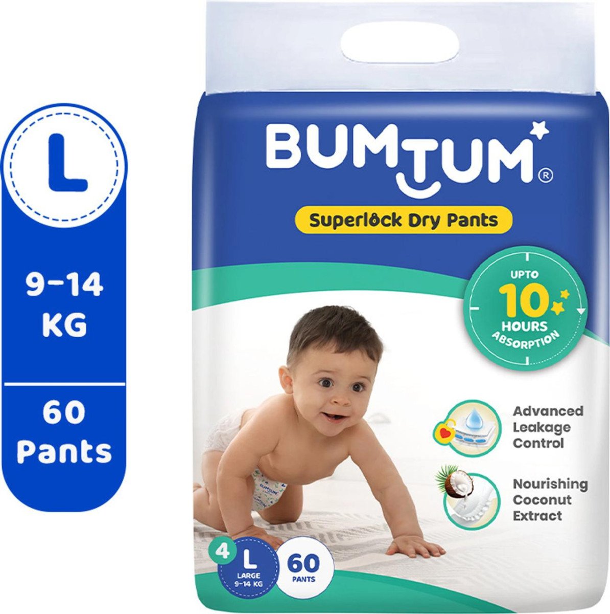 Bumtum Superlock Diapers Pants With Superlock Gel Technology Coconut Extrac