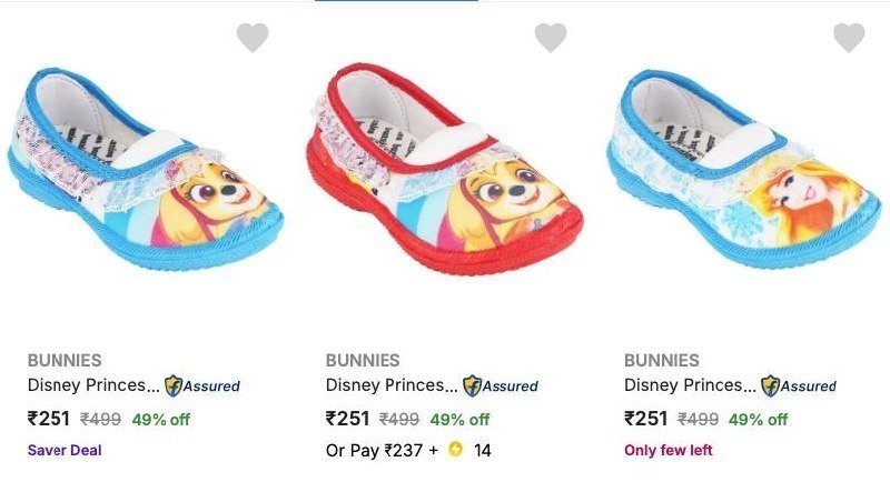 Flipkart Bunnies - Up To 62 On Kids Footwear (6 - 9 Months)