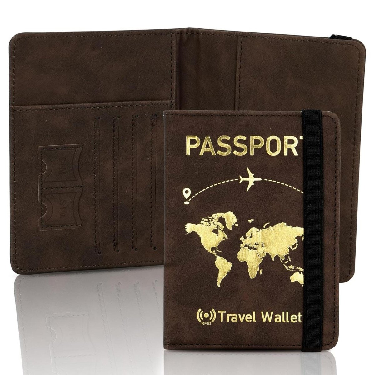 Storite Rfid Blocking Pu Leather Travel Passport H