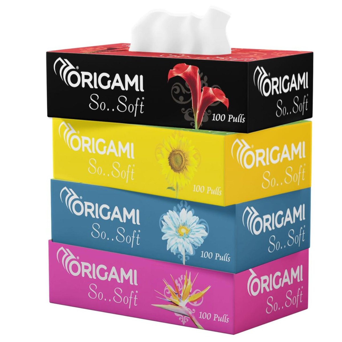 Origami So Soft 2 Ply Facial Tissue Ultra Soft Skin Friendly Highly Absorbe