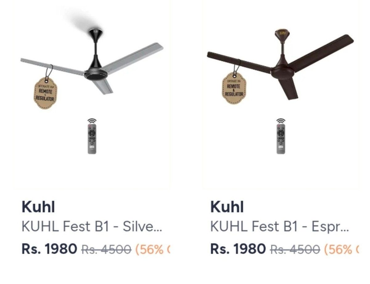 Grab 1 980kuhl 1200mm Power Saving Bldc 3 Blades Ceiling Fans