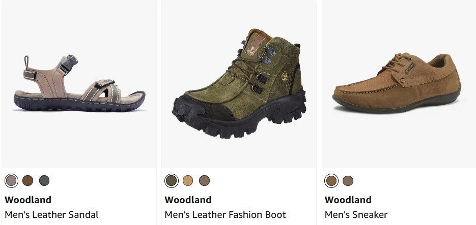 Amazon 55 On Woodland Footwears