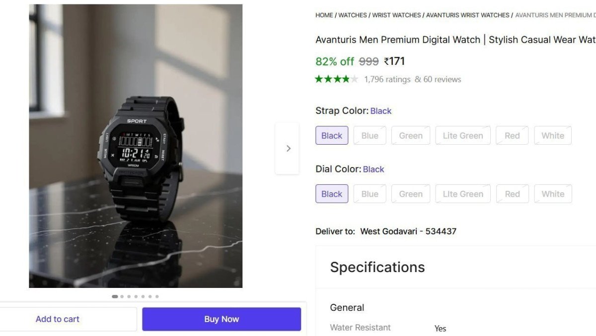 Men Premium Digital Watch 171