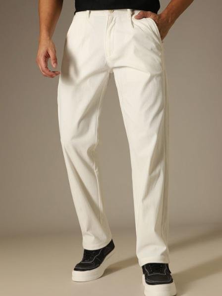 Banana Club Men Classic Corduroy Pleated Trousers 884