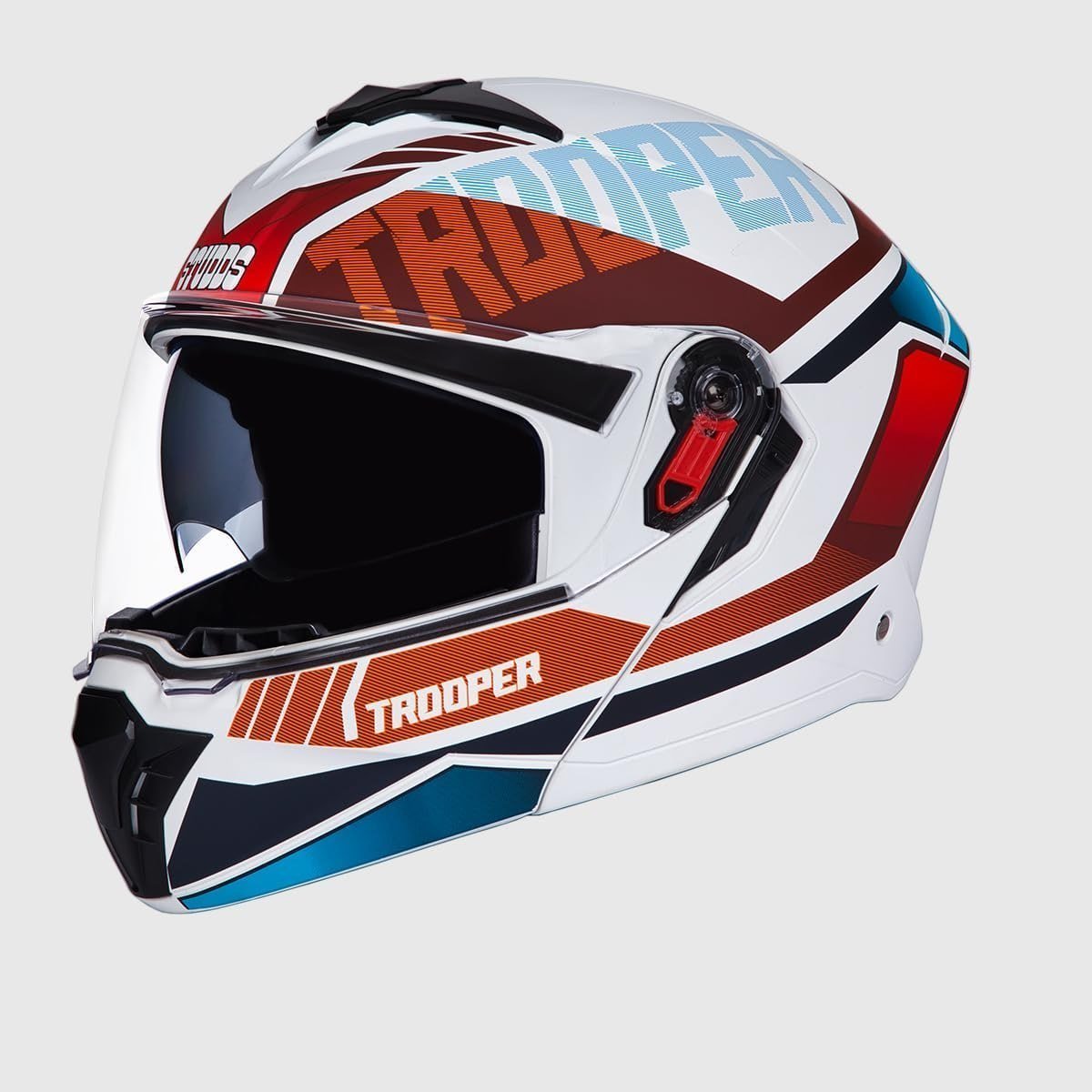 Lowest Studds Trooper Dv D1 Isi And Dot Certified Matt Finish Flip-up Full 