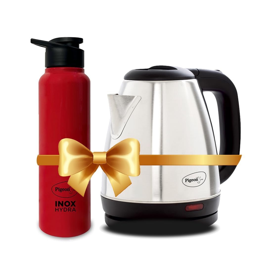 Pigeon 1 5 Litre Hot Kettle And Stainless Steel Water Bottle Combo 699