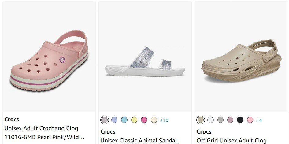 Amazon 66 On Crocs Footwears