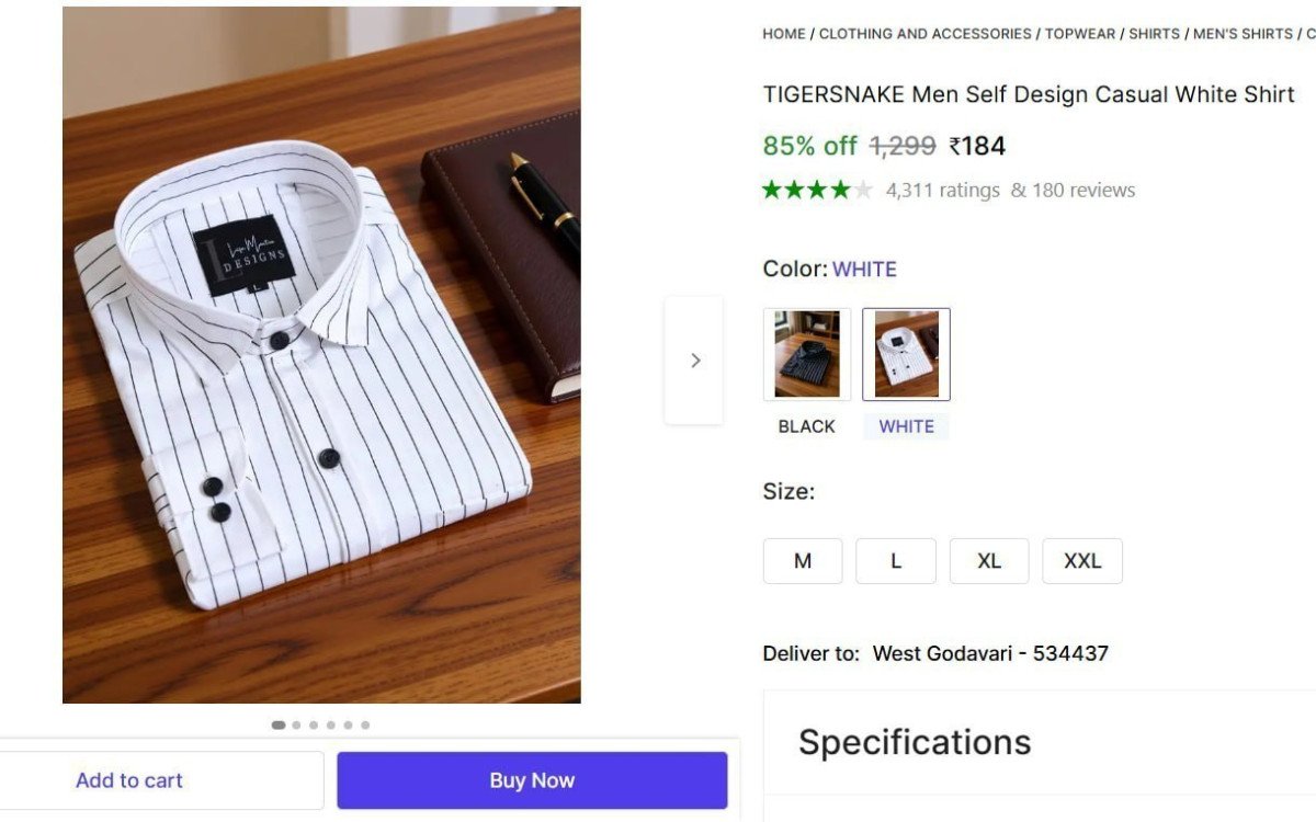 Casual White Shirt 184