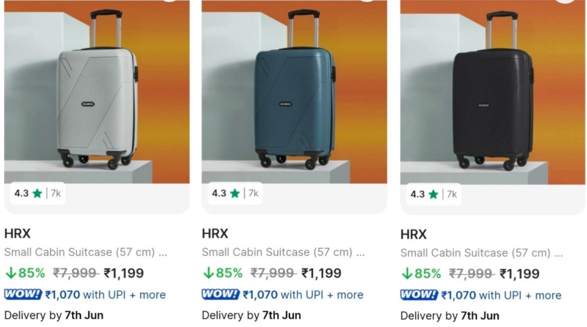 Hrx Cabin Suitcase At 1199