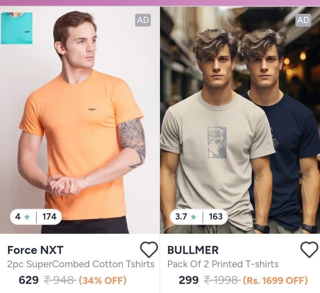 Pack Of 2 Tshirts