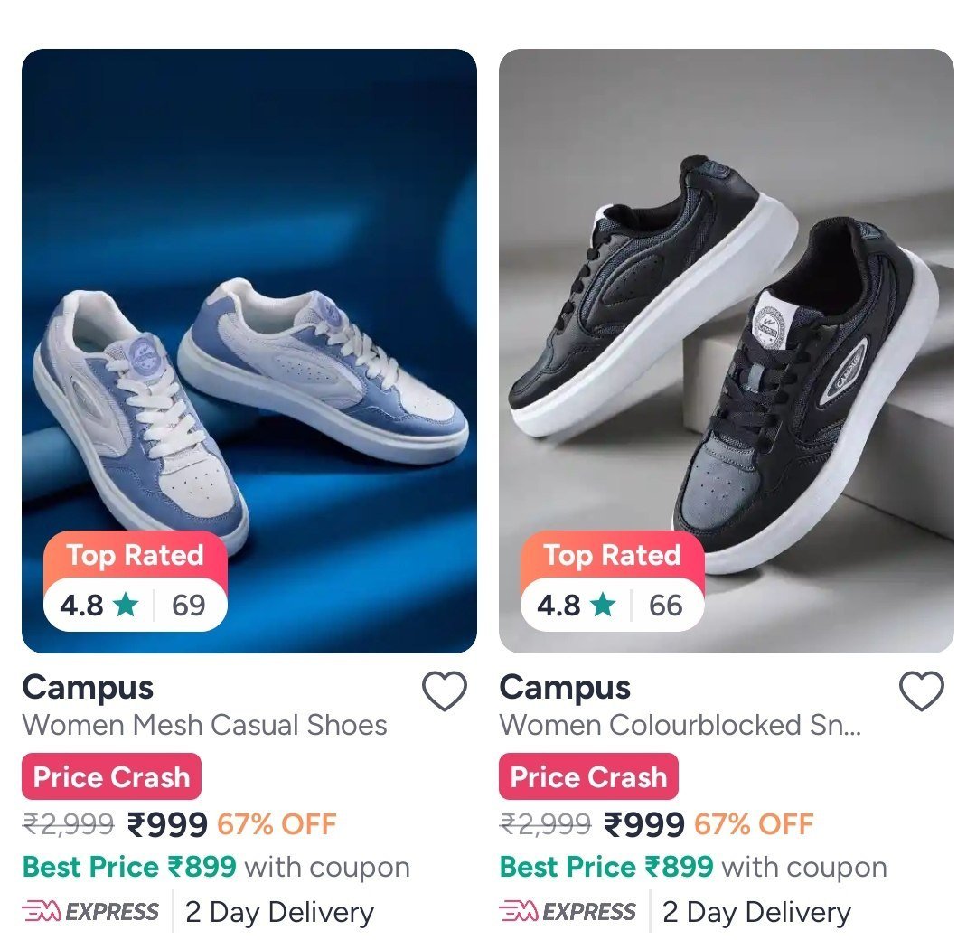 Myntra Loot 67 On Women S Sneakers Campus Puma Skechers Adidas Reebok