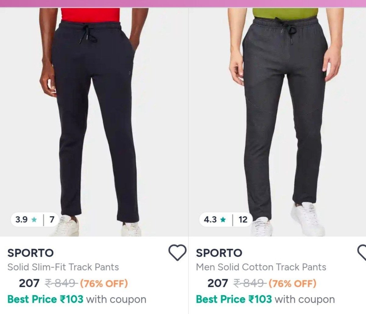 Myntra Trackpants Starts At 207flat 70 On H M Clothing