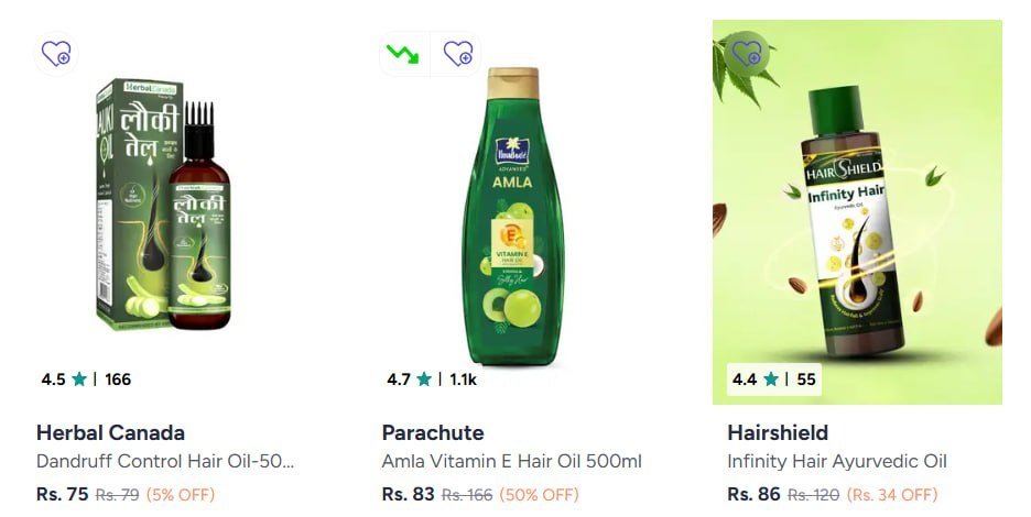 Myntra 50 On Hair Oil Starting From 75