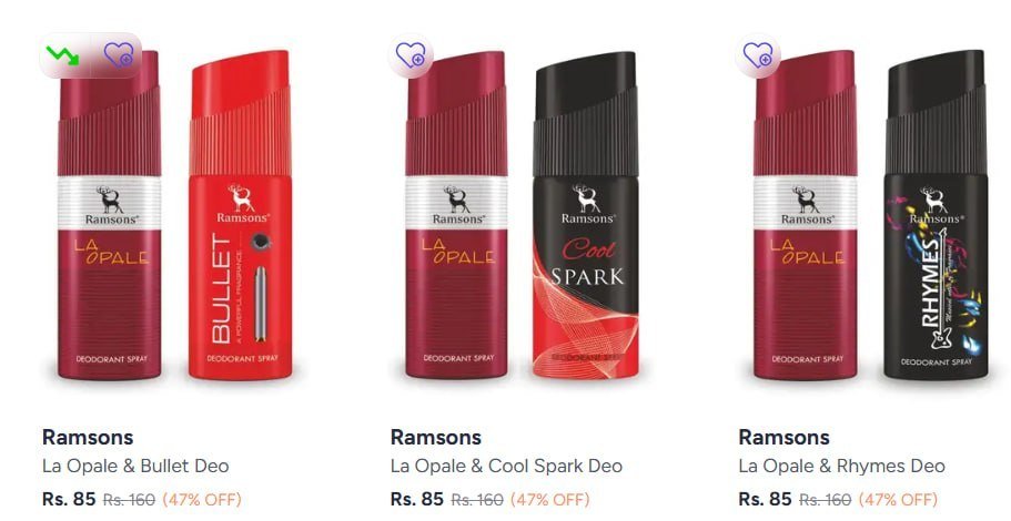 Myntra 50 On Deodorant Combos Starting From 85