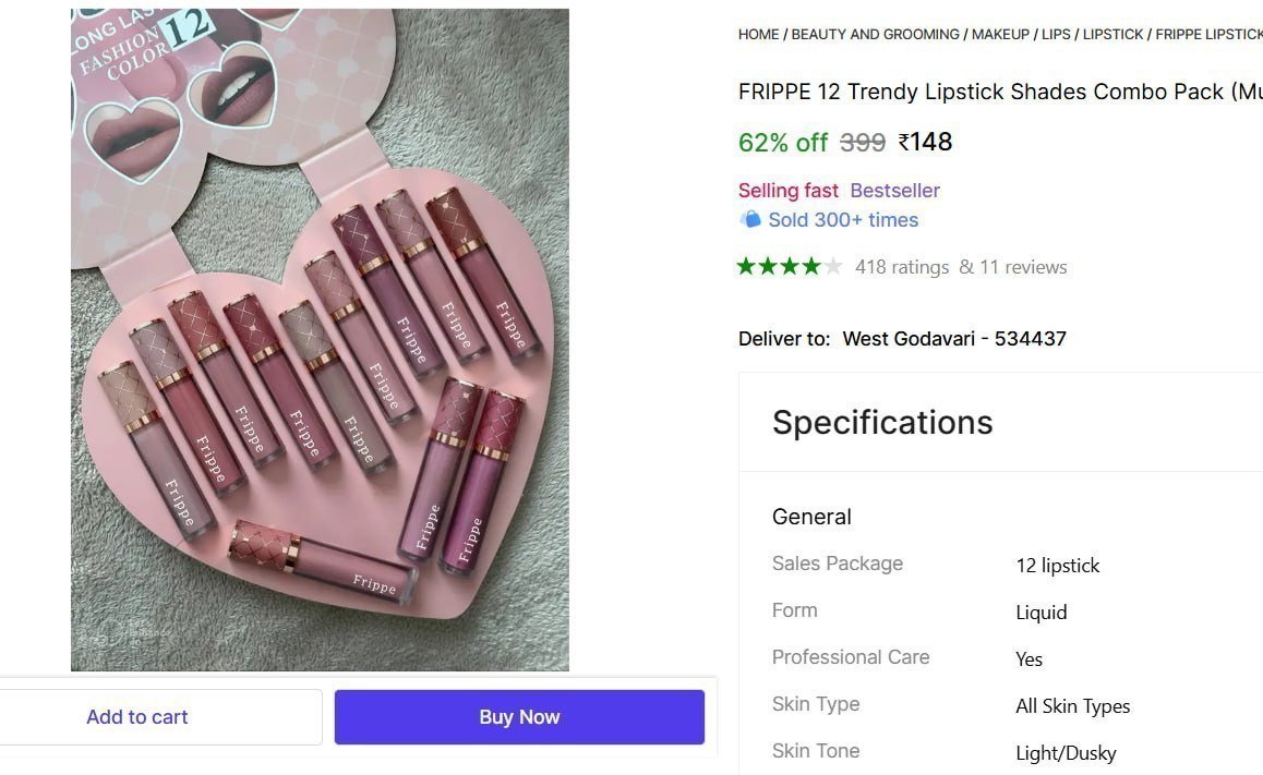 Trendy Lipstick Shades Combo Pack 148