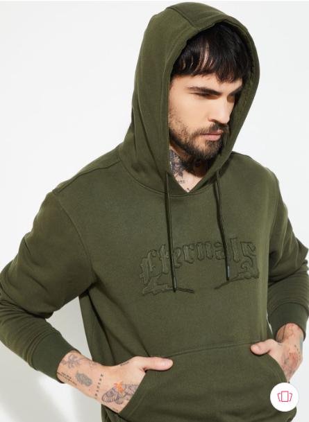 Max Men Embroidered Hooded Sweatshirt 629