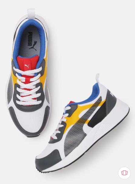 Puma Men White Black Colourblocked Idp Sneakers 1 