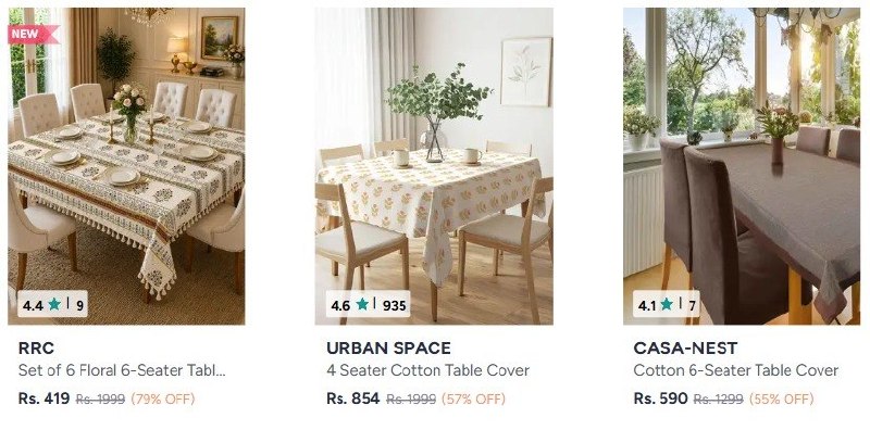 Myntra Cotton Table Covers At 50 Offcotton Table Covers At 50