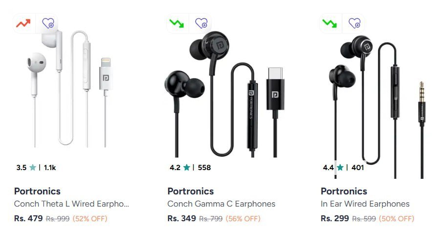 Myntra Portronics Earphones Powerbanks Tws At Lowest Ever Pricesflat 15 Use Coupon Code Eorsextra15
