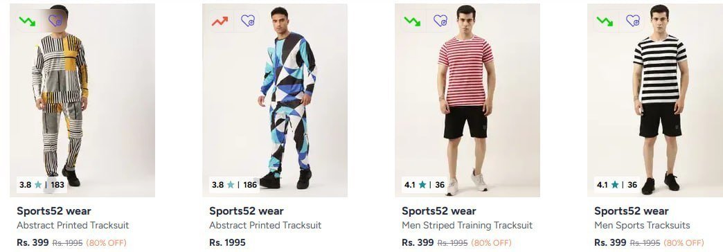 Myntra 80 - Sports52 Wear Tracksuits