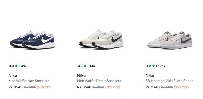 Nike Sneakers At 50 10 With Any Credit Cardmen Wom
