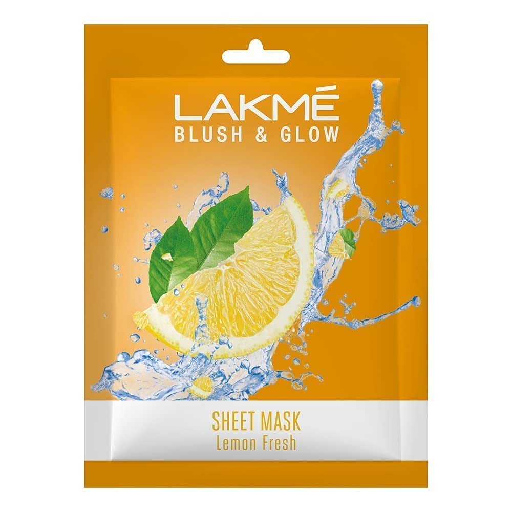 Lakme Blush Glow Lemon Sheet Mask 25 Ml 55