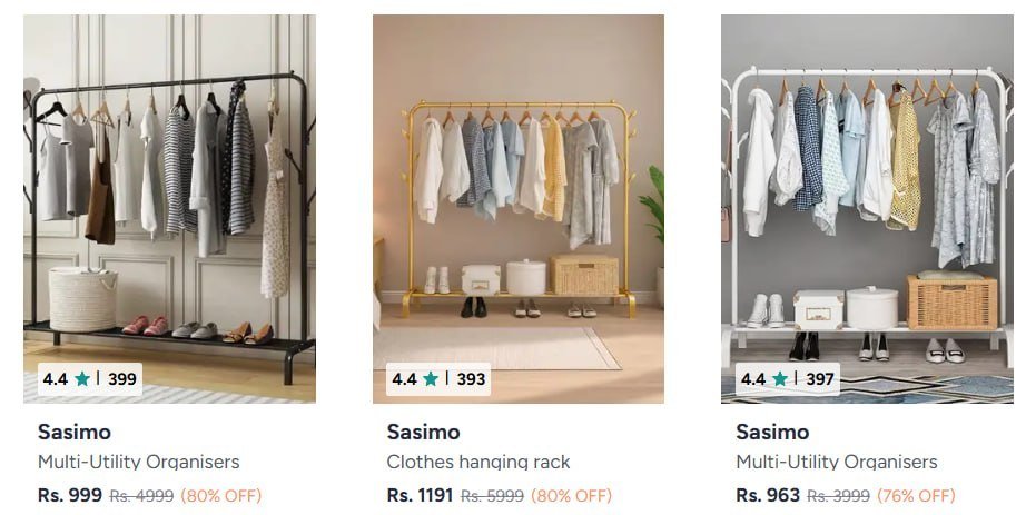 Myntra Wardrobe Organisers At Min 50