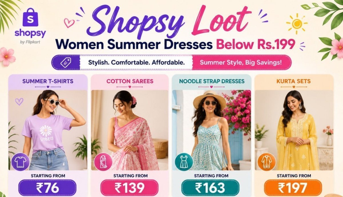 Shopsy Loot - Women Summer Dresses Below Rs 1