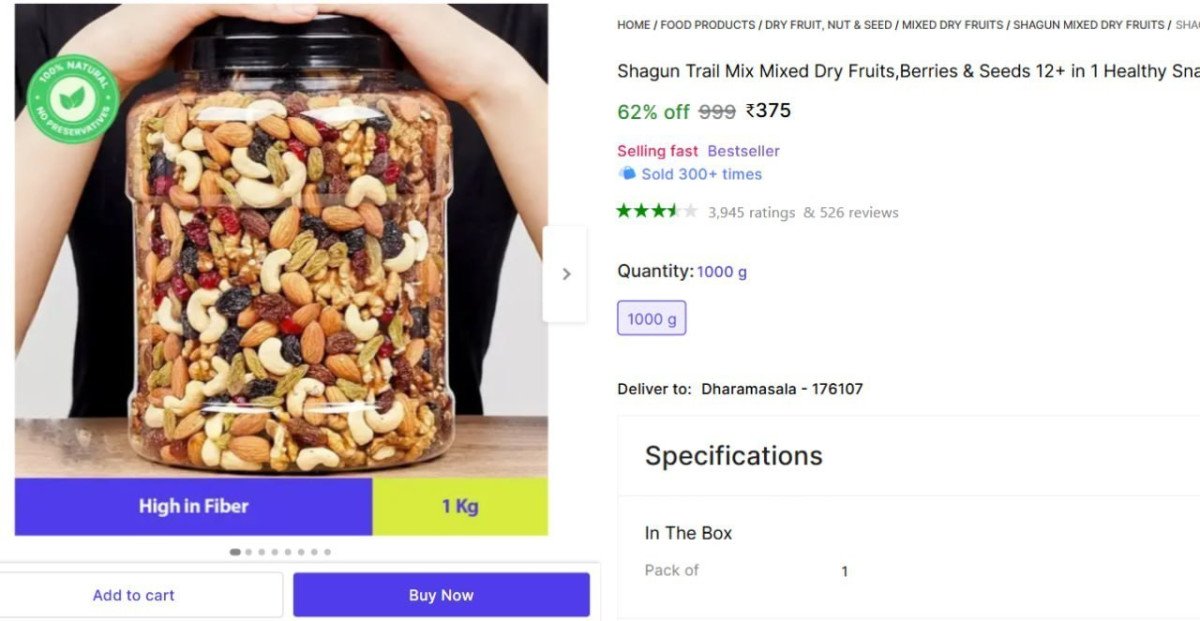 Kg Mix Dry Fruits 375